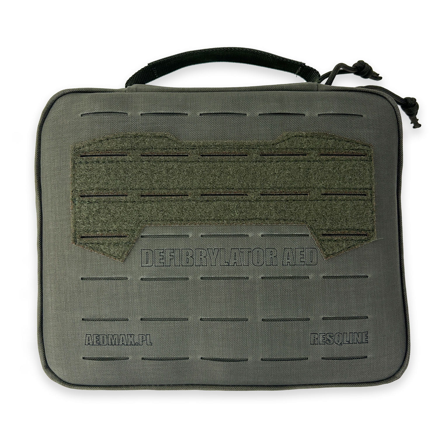 RESQLINE Torba na defibrylator AED Philips FRx z kompletem klamer SRC (zielony)