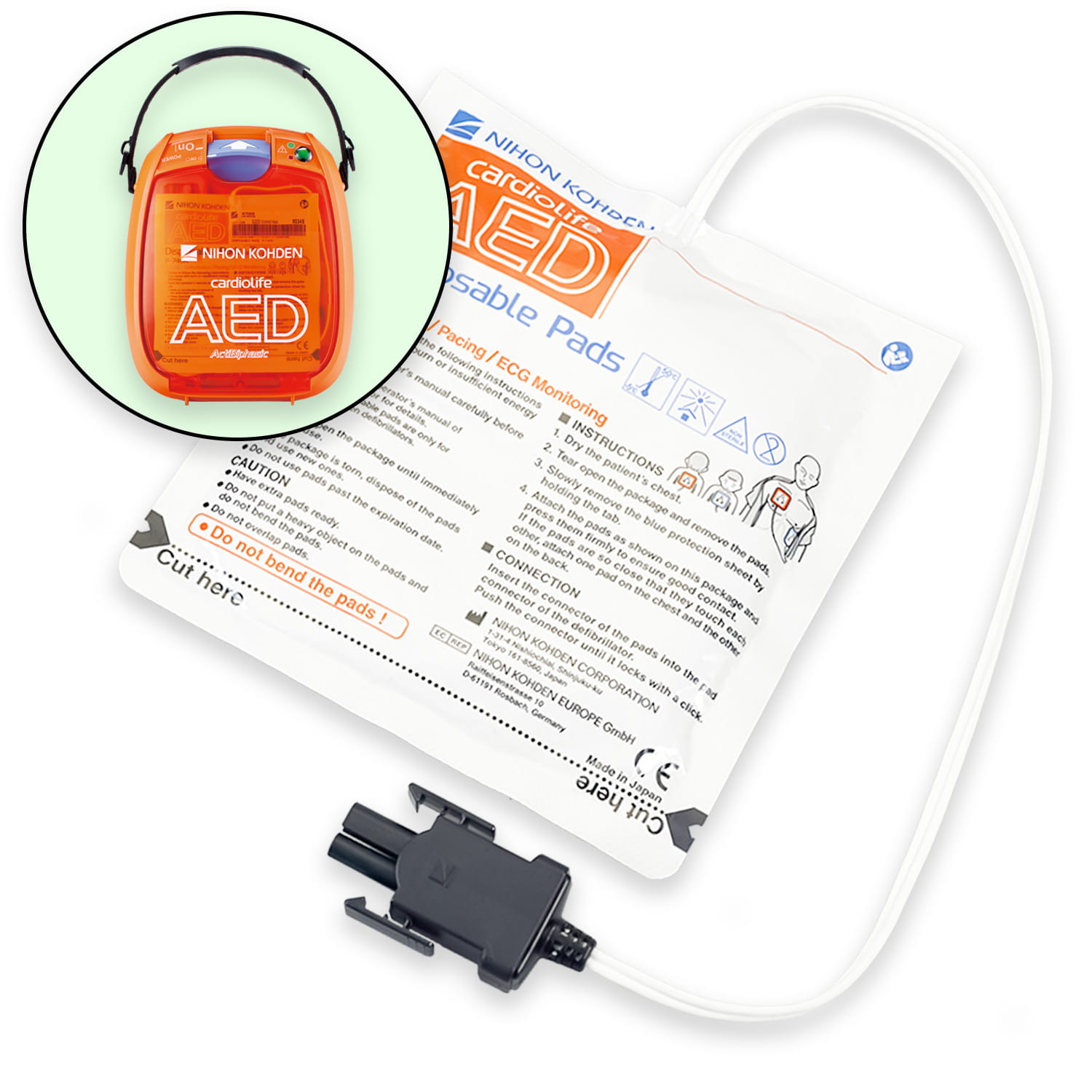 Elektrody terapeutyczne uniwersalne Nihon Kohden AED-3100