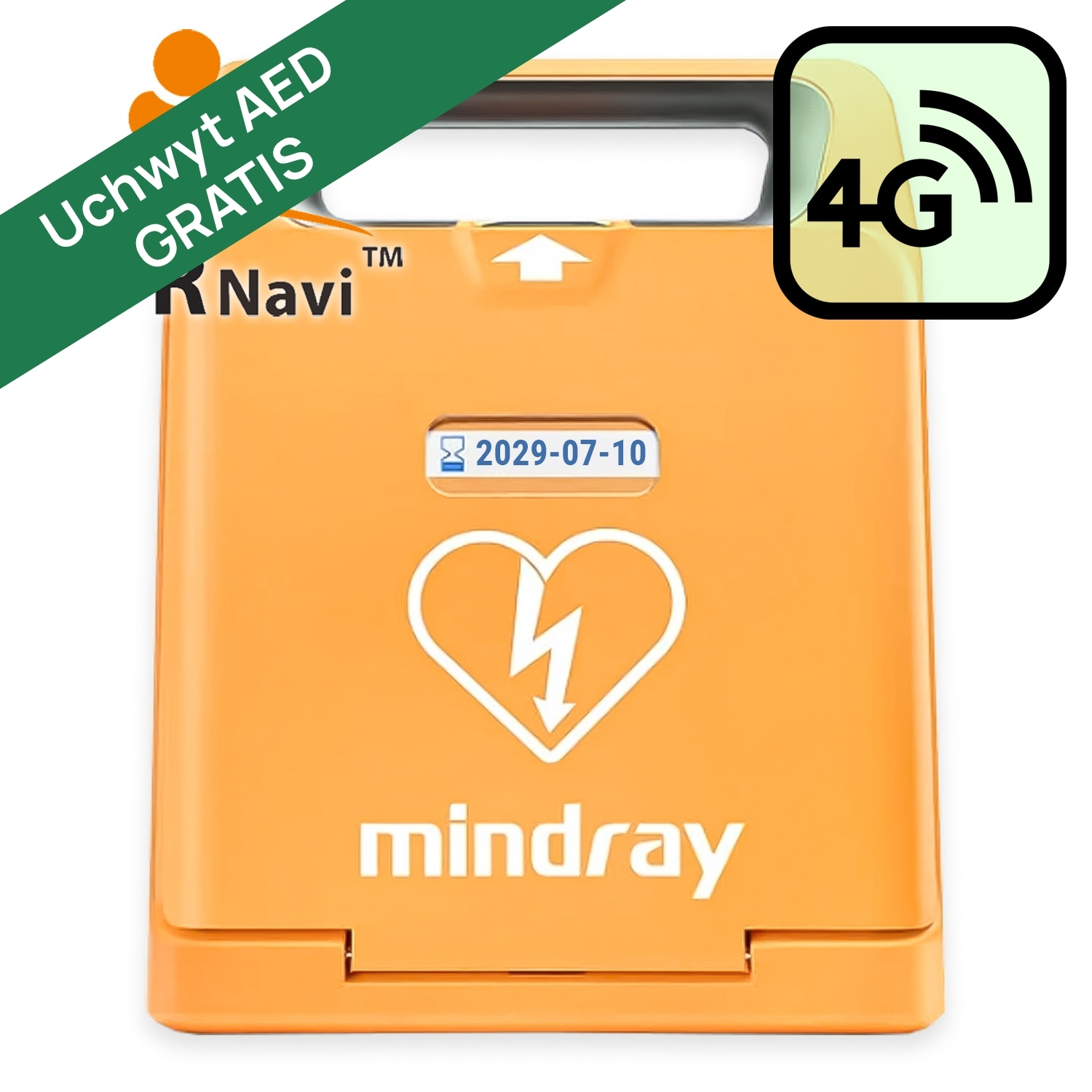 Defibrylator AED Mindray BeneHeart C1A z czujnikiem uciśnięć CPR Navi, wersja 4G (8 lat) [TCN24-KB06-AA]